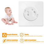 White Electrical Safety Socket Protective Covers Baby Care Clear Anti-electric Shock Infant Plug Power Outlet Guard Protection