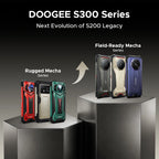 World Premiere DOOGEE S300 Pro Rugged Phone 48GB+512GB Dimensity 8300 6.78" FHD+ 11000mAh Battery 66W 200MP Camera Android 16