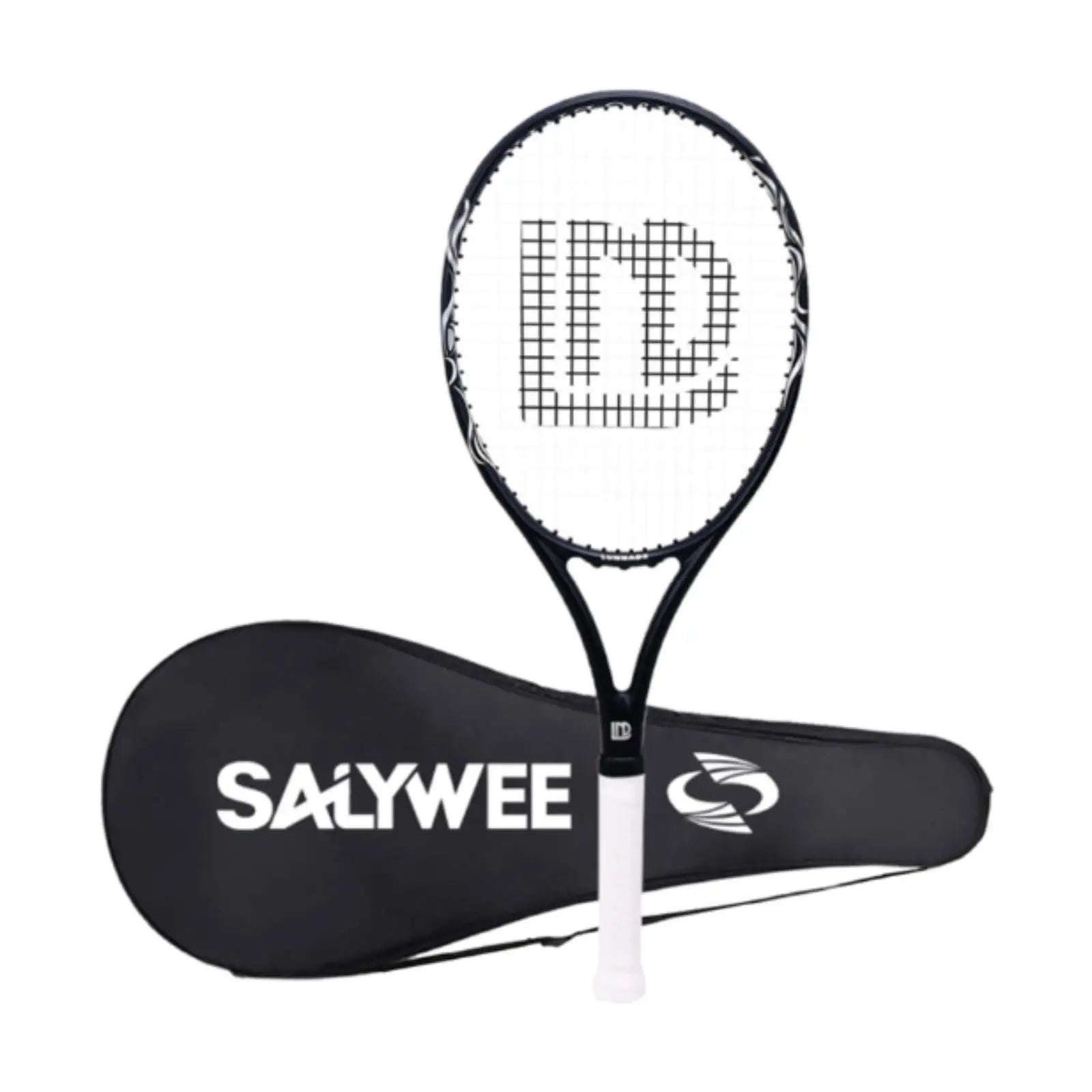 Tennis Racket for Adults Shockproof Professional Tennis Racquet with Carry Bag for Park Garden Backyard Beach Recreational