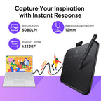 XPPen Deco 640 Graphics Pen Tablet 16384 Pressure Level 60°  Tilt Support 8 shortcut keys for PC Android Game osu