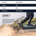 JOYOR E6-S Adult Electric Scooter 3200W Motor 60V31.5AH Battery Off-road EScooters NFC Unlock Hydraulic Brake Foldable E-Scooter