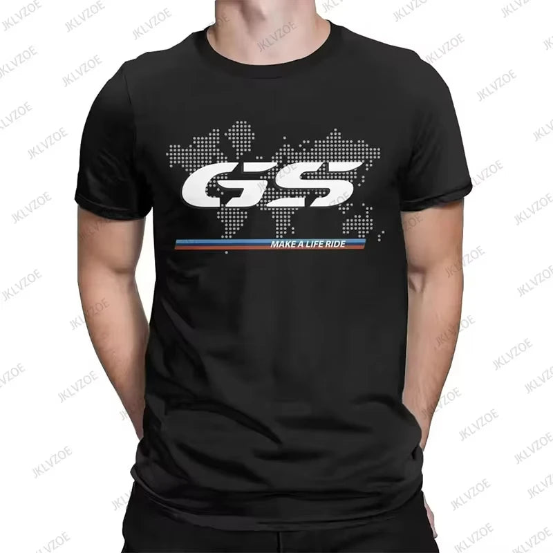 2025 Summer New Cotton For 1250 GS Exclusive for BMW Fans Motorrad R1250GS Motorcycle T Shirt Men Hip Hop Streetwear Unisex Tops Main image