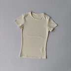 Nude-sensing Solid Color Yoga Clothes for Short-sleeved Women's Quick-drying Elastic Tight T-shirt Fitness Clothes Top Clothing