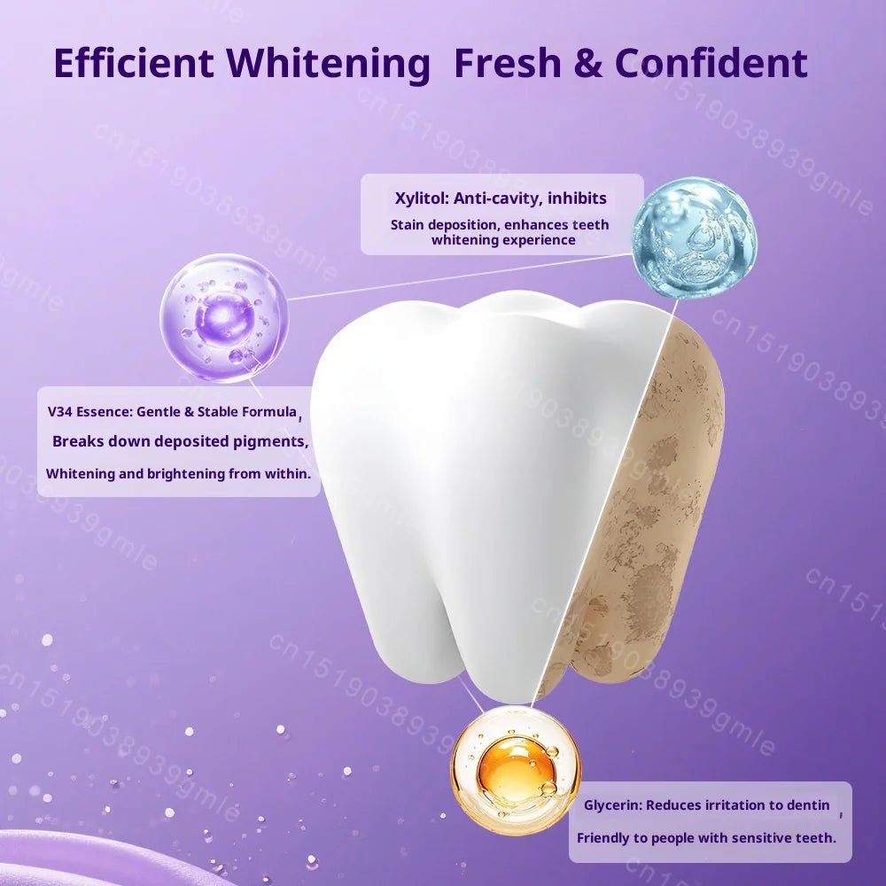 Teeth Whitening Strips Cleaning Dental Yellow Plaque Stains Removal Bleacher Restore Bright Tooth Oral Hygiene Care Stickers Gel