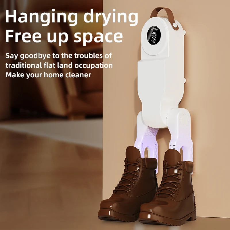 New 150W High Power Foldable Electric Shoe Dryer with Intelligent Timer Fast Drying Socks Glove Boot Heater Household Shoe Dryer