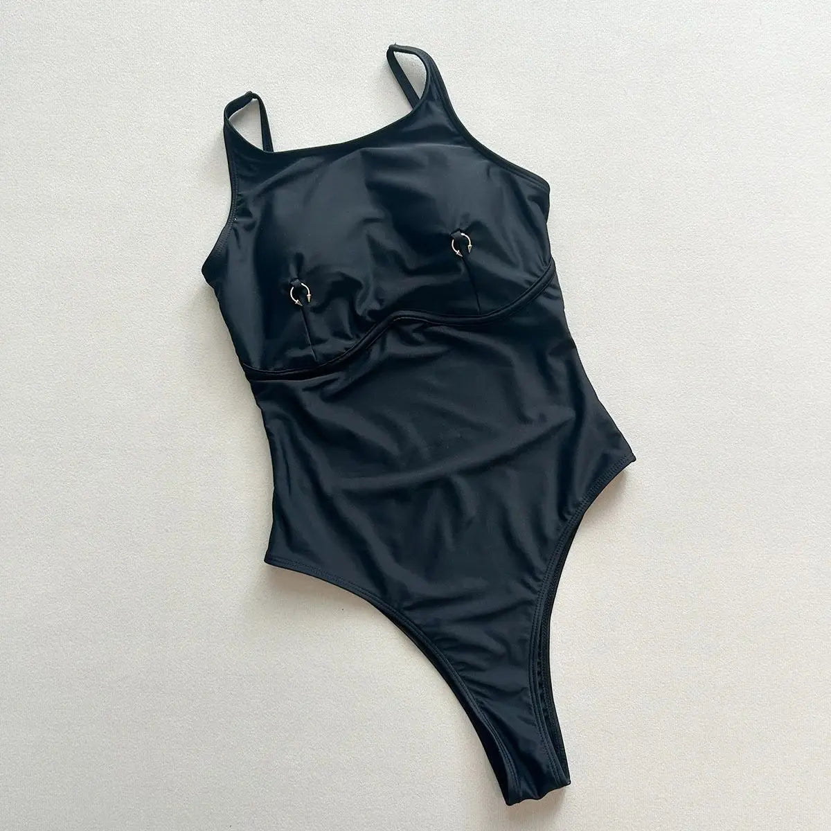 Thong 2025 Sexy Women One Piece Swimsuit Swimwear Female Solid High Waist Monokini Swimming Suit Bathing Suit Biquini Beachwear Main image