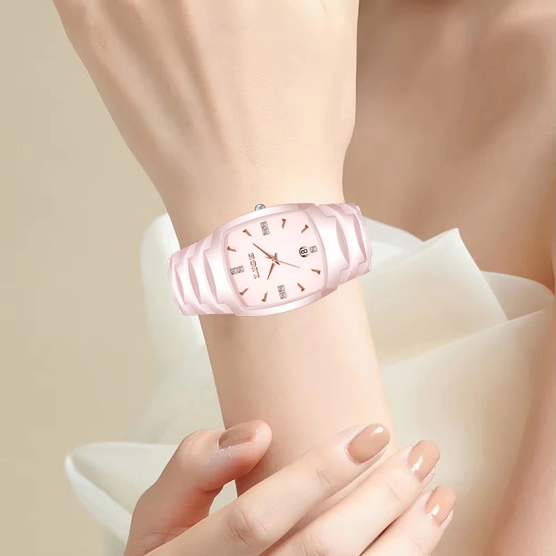 LIGE Fashion Luxury Woman Watch Simple Elegant Stainless Steel Casual Quartz Watches for Women Calendar Ladies Romantic Gift New