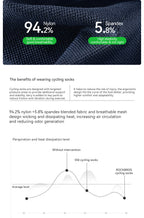 ROCKBROS Cycling Socks Breathable Sweat-wicking High Elastic Soft Knee-high Socks Men Women Outdoor Sports Jogging Cycling Socks