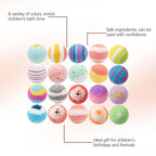 12pcs Kids Bath Bombs Set with Surprise Toys Inside Natural Organic Bubble Bath Fizzies Balls Gift for Children Holiday Gift Set