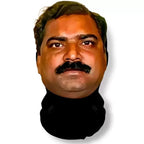 Funny Indian Facial Expression Spoof Abstract Humorous Mask Novelty Live Streaming Outdoor Prop Cosplay Costume Accessories
