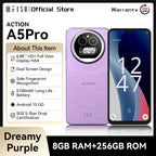 IIIF150 Action A5Pro Phone Android 15 Go Smartphone 12GB RAM 256GB ROM 6.8inch HD+ HAA Display Dual Screen Design 5100mAh Batter