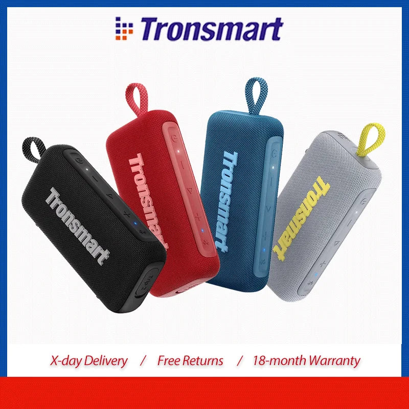 Tronsmart Trip 2 Speaker Portable Bluetoth Speaker with Enhanced Bass, IPX7 Waterproof, 20H Playtime,for Camping, Hiking & Outdoor Main image