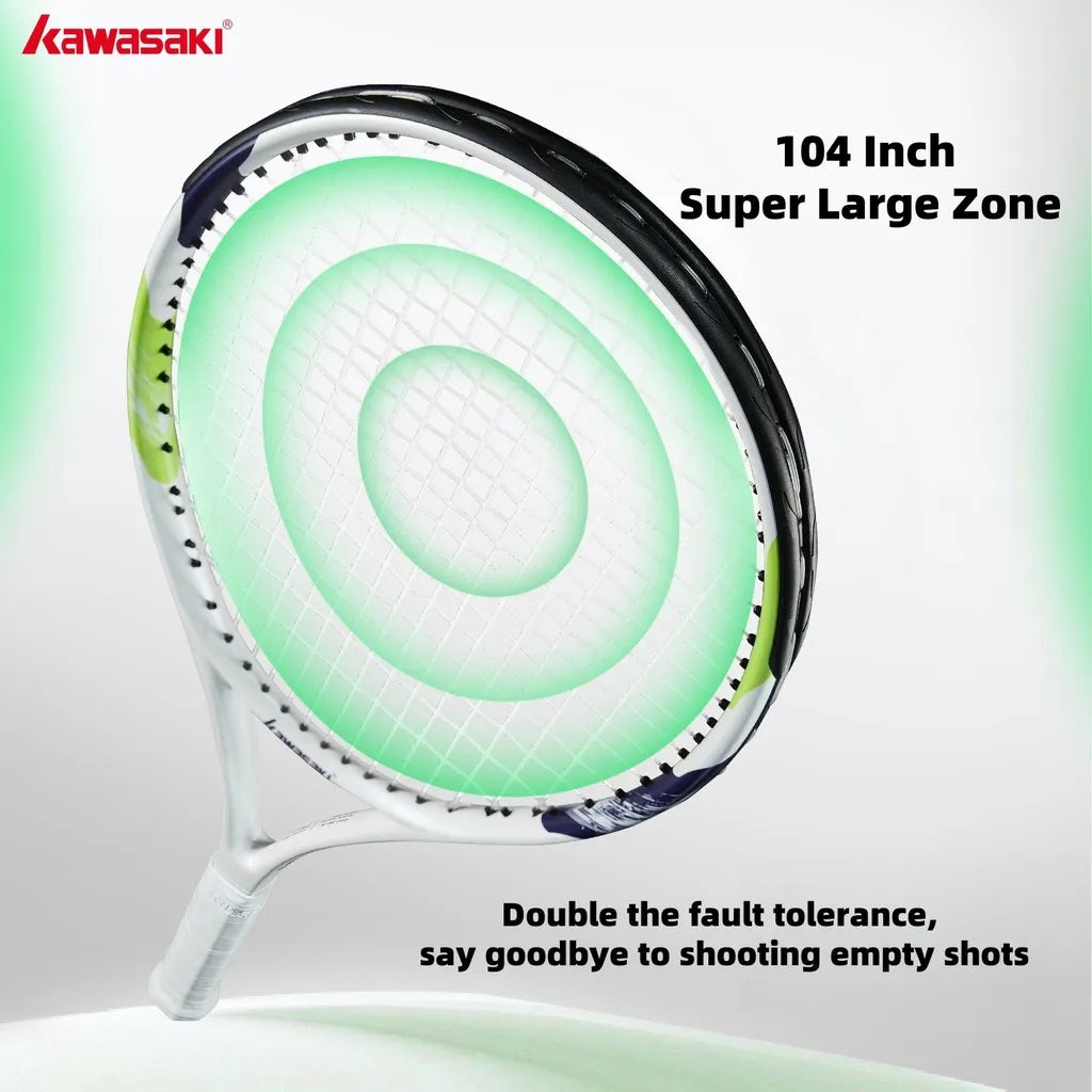Kawasaki Light Tennis Rackets Set Carbon Composite Racquet Set KD1&PD1 Beginner Professional Shooting Men and Women Training Set