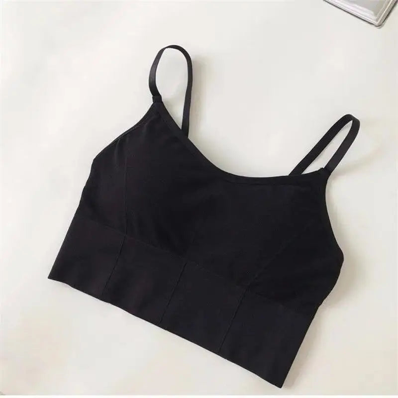 Sexy Women Tops Back Cross Strap Tank Top Push Up Running Sports Bra Breathable Soft Fitness Beauty Solid Color Yoga Bra