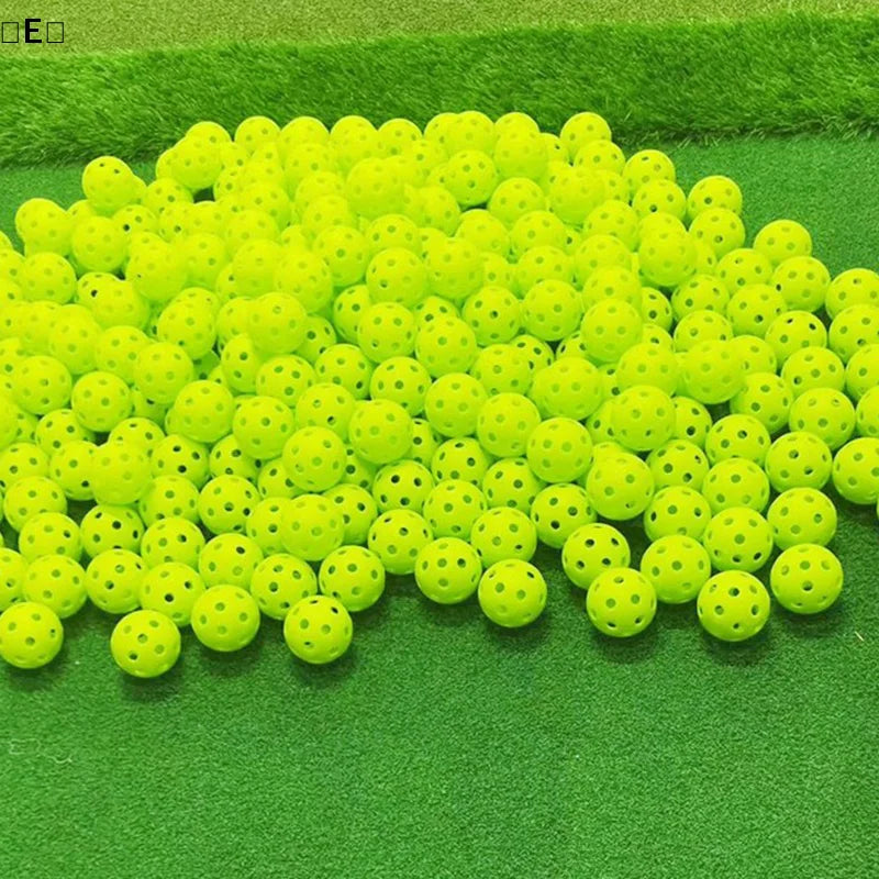〔E〕10pcs Indoor golf ball golf practice balls golf light ball have hole Golf Traini〔Winter5〕