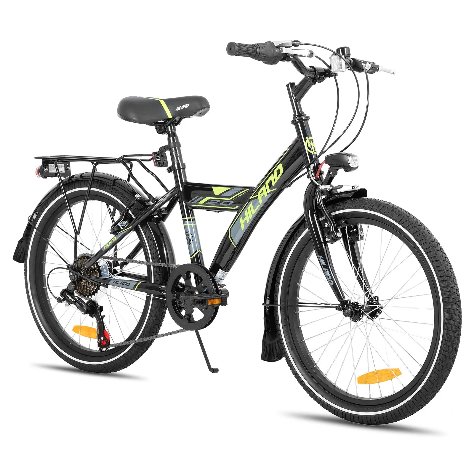 Hiland 20/24 Inch Children's Mountain Bike for Children Boys Girls from 6-10 Years with Shimano 6 Speed Gears Main image