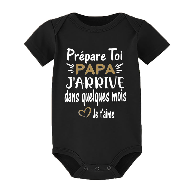 Prepare Yourself PAPA I'm Coming In A Few Month Announcement Pregnant Baby Bodysuit Boy Girl Toddler Jumpsuit Infant Shower Gift