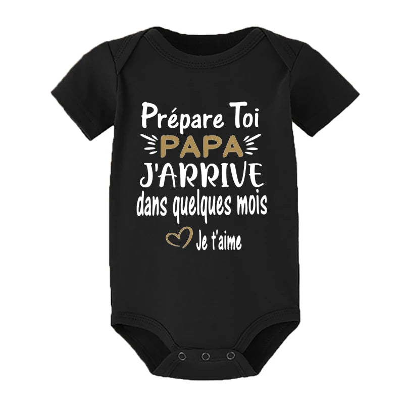 Prepare Yourself PAPA I'm Coming In A Few Month Announcement Pregnant Baby Bodysuit Boy Girl Toddler Jumpsuit Infant Shower Gift