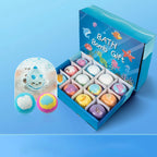 12pcs Kids Bath Bombs With Surprise Sea Animal Toys Inside Ocean Bath Salt Balls unique relieve fatigue Safe Ingredients