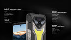 Ulefone Armor 34+ 25500mAh Rugged Phone 5G AI Smartphone Android 15 Up to 32GB+512GB 64MP Night Camera 6.95" 120Hz Display NFC