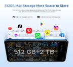 Global Version DOOGEE Note59 Pro+ 5G Smart phone Android 15 6250mAh Battery 6.75'' 120Hz Screen 12GB 512GB AI Camera Cell Phone