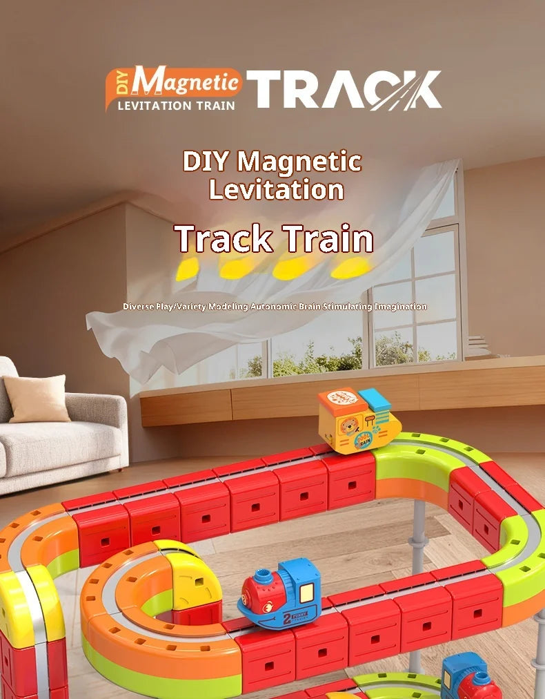 Magnetic Bullet Train Set For Kids With Electric Locomotive Diy Track Building Blocks Stem Educational Construction Toy Birthday