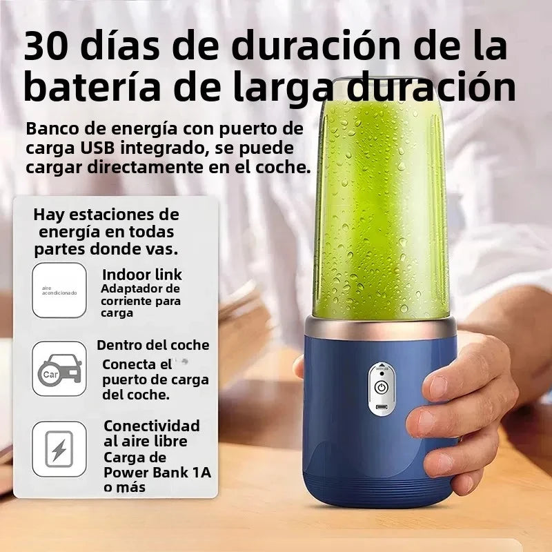 Portable Blender Bottle Electric 6 Blades Multifunction Juice Blender Fresh Juice Smoothie Blender Ice CrushCup Food Processor