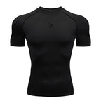 Men Running Compression  Short Sleeve Sport Tees Gym Fitness Sportshirts Male Jogging Tracksuit Homme Athletic Shirt Tops  902