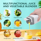 400ML Portable Electric Juicer 2 Cup Home Mini Multifunctional Wireless Blender USB Rechargeable Small Juice Cup Mixer Machine