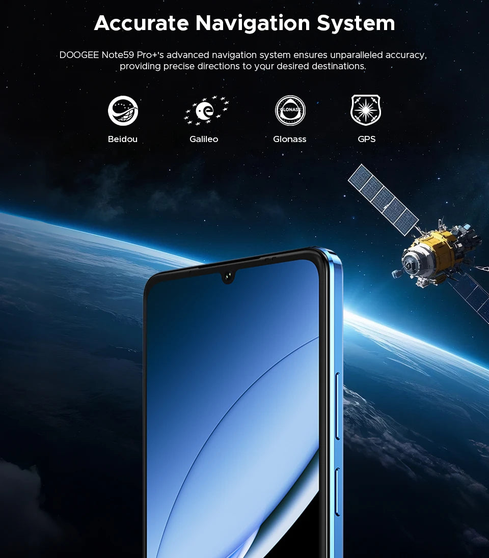 Global Version DOOGEE Note59 Pro+ 5G Smart phone Android 15 6250mAh Battery 6.75'' 120Hz Screen 12GB 512GB AI Camera Cell Phone