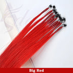 ADEIRS Color  8D Tip Hair Extensions 100% Real Human Hair Microbeads Extensions Color Purple Blue Pink Gray 18-20inch