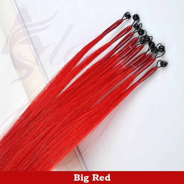ADEIRS Color  8D Tip Hair Extensions 100% Real Human Hair Microbeads Extensions Color Purple Blue Pink Gray 18-20inch