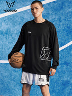2025 Mens Quick Dry Workout T-Shirt Moisture Wicking Training Top Gym Fitness Long Sleeve Running Basketball Tee Athletic Wear