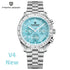 New PAGANI DESIGN Moon Men Watch Retro Luxury Quartz Watches For Men Stainless steel Sport waterproof Chronograph Man+With BOX