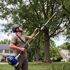 43CC 52CC Petrol Pole Saw 30cm Cutting Bar Long Reach Chainsaw Extendable 2.9m Tree Pruner Garden Power Tool With Shoulder Strap
