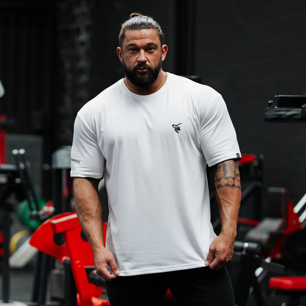 SILVERBACK Loose Fit Men's Cotton T-Shirt Summer Gym Fitness Round Neck Short Sleeve Running Shirts Casual Premium Sportswear