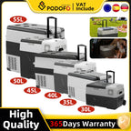 30L 35L 40L 45L 50L 55L Car Refrigerator DC 12V/24V Car Freezer Fridge -4℉~68℉ RV Portable Compressor Cooler Camping Travel