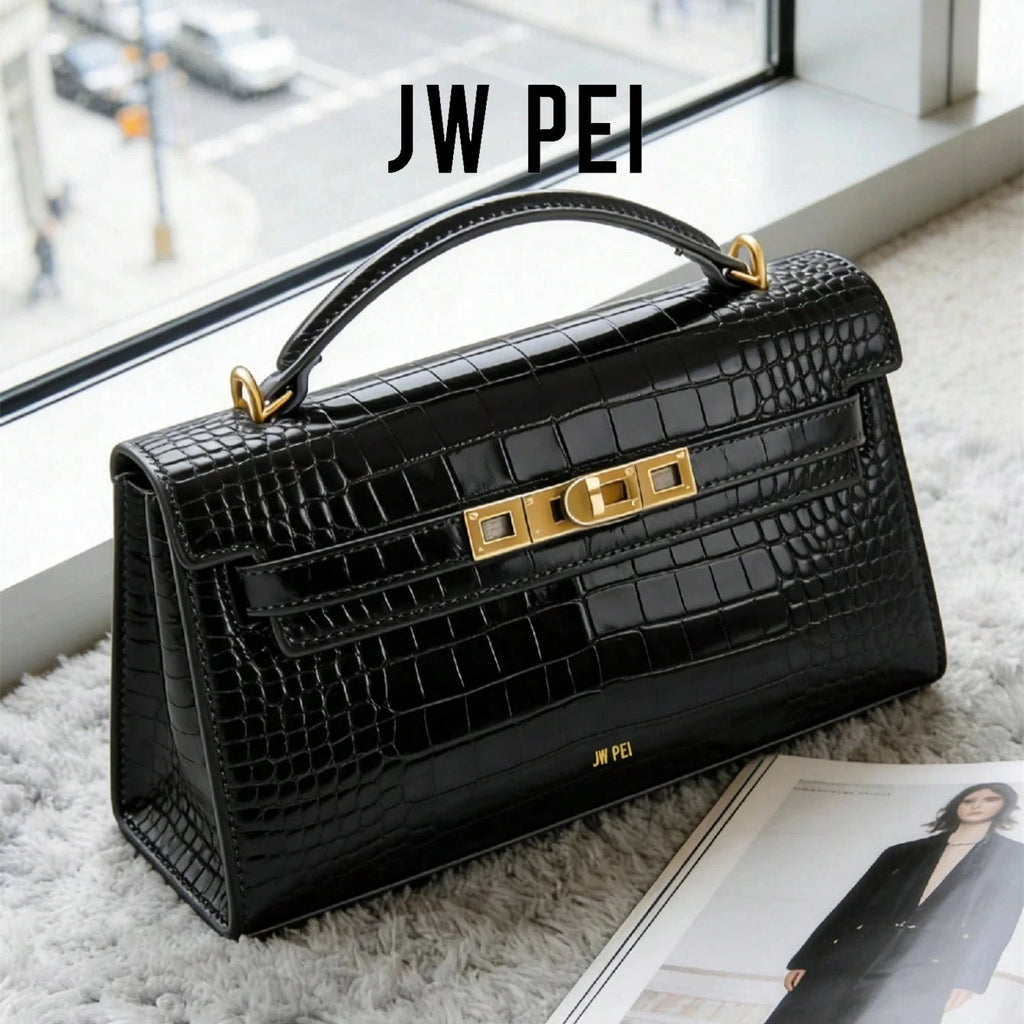 Luxury Leather and Woven Handbag with Vintage Metal Buckle, Elegant Short Handle, Stylish Women’s Tote for Evening & Daily Use
