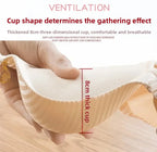 8CM Thick Padded Push Up Bra for Small Chest Seamless Wireless Comfort T-Shirt Bra Natural Lingerie with Adjustable Straps