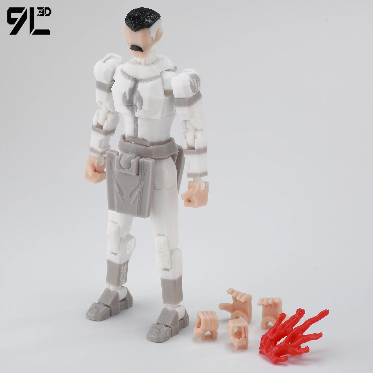 9L3D Superhero Team Invincible Boy Heroes Action Figure Lucky13 Dummy13 Multi-Colored T13 Multi-Jointed Collectible Toys Titan13