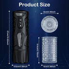Telescopic Rotation Male Masturbator Cup Vagina 7 Thrusting Masturbation Cup Sex Toys for Men Automatic Piston Mastubator