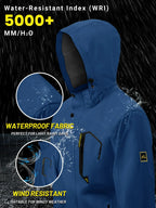 TACVASEN Spring Autumn Lightweight Jackets Mens Mesh Lined Waterproof Rain Jacket Outdoor Fishing Hiking Jacket Male Windbreaker