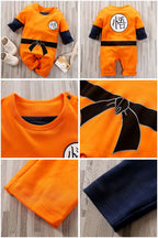Anime Clothes Baby Vegeta Rompers Newborn Kuririn Roshi Training Outfit Infant Kids Halloween Cartoon Cosplay Costume Jumpsuit