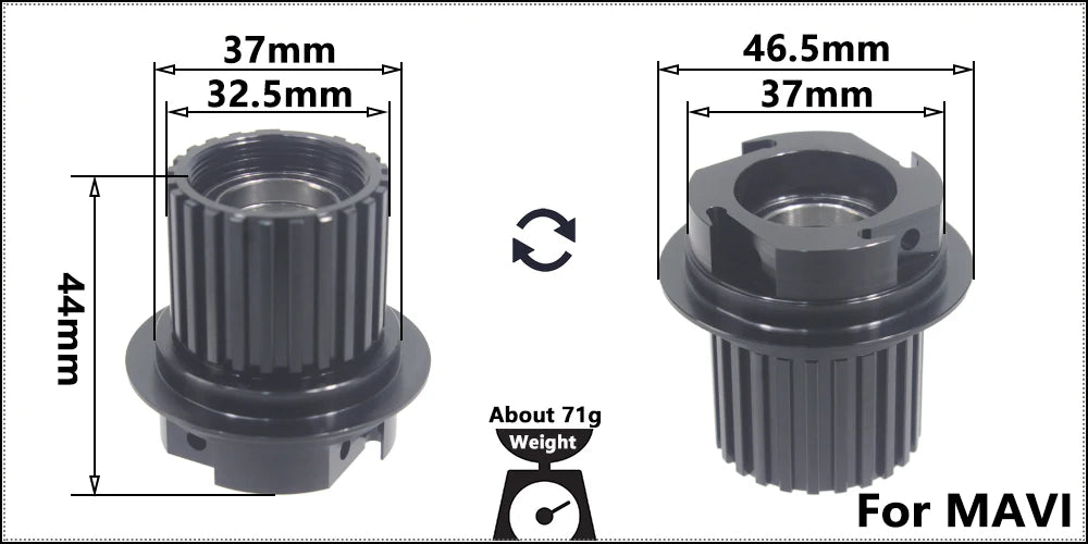 Bicycle Micro Spline Freehub MTB Road Bike Hubs Converters End Cap Adapter 11/12 Speed MS HG DT Hub Body Driver for XD DT240/350
