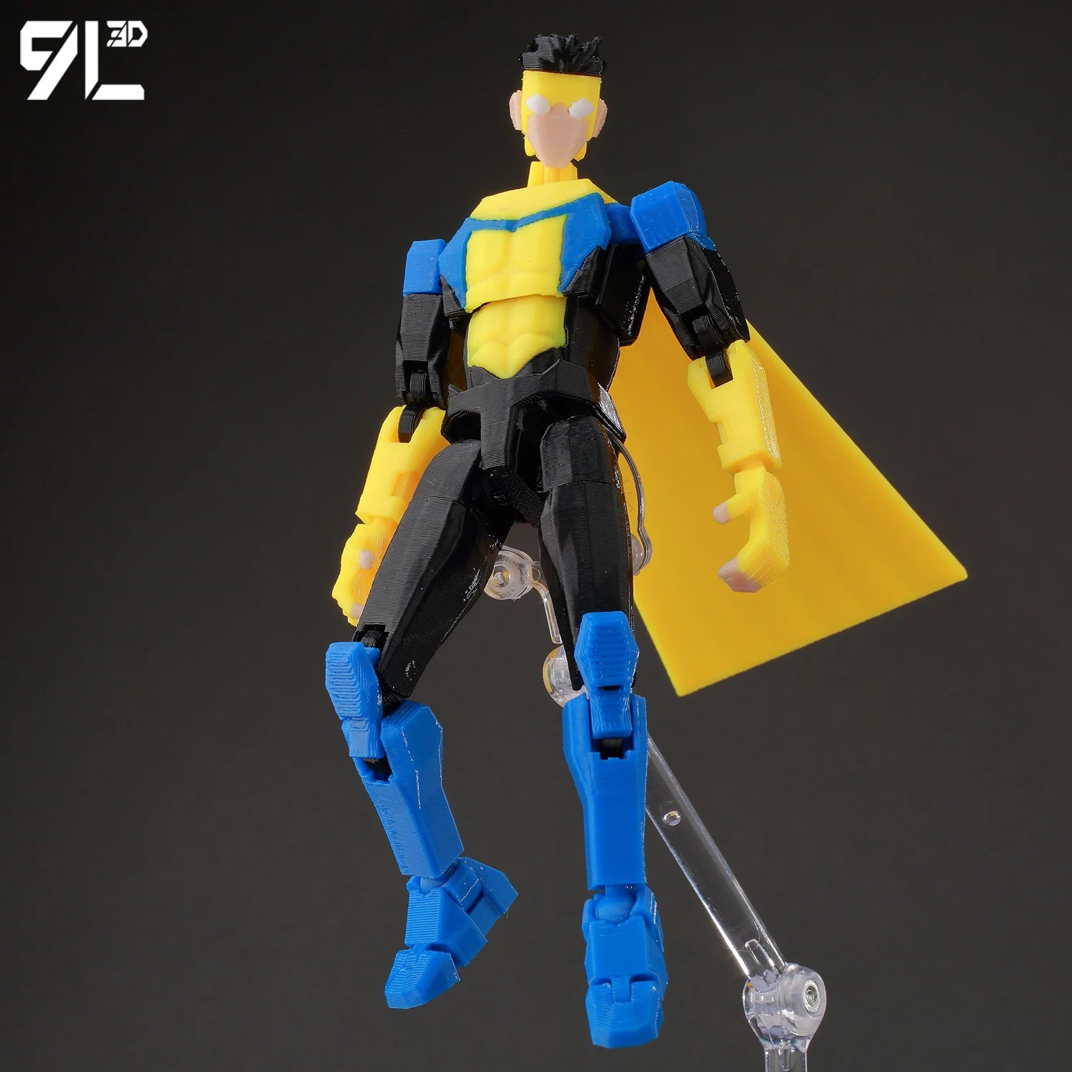 9L3D Superhero Team Invincible Boy Heroes Action Figure Lucky13 Dummy13 Multi-Colored T13 Multi-Jointed Collectible Toys Titan13