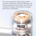 Kica Mini 3 Massage Gun, 3000RPM Stepless Speed, 7kgf Impact Force, 4 Heads, 255g Lightweight Sport Muscle Massager