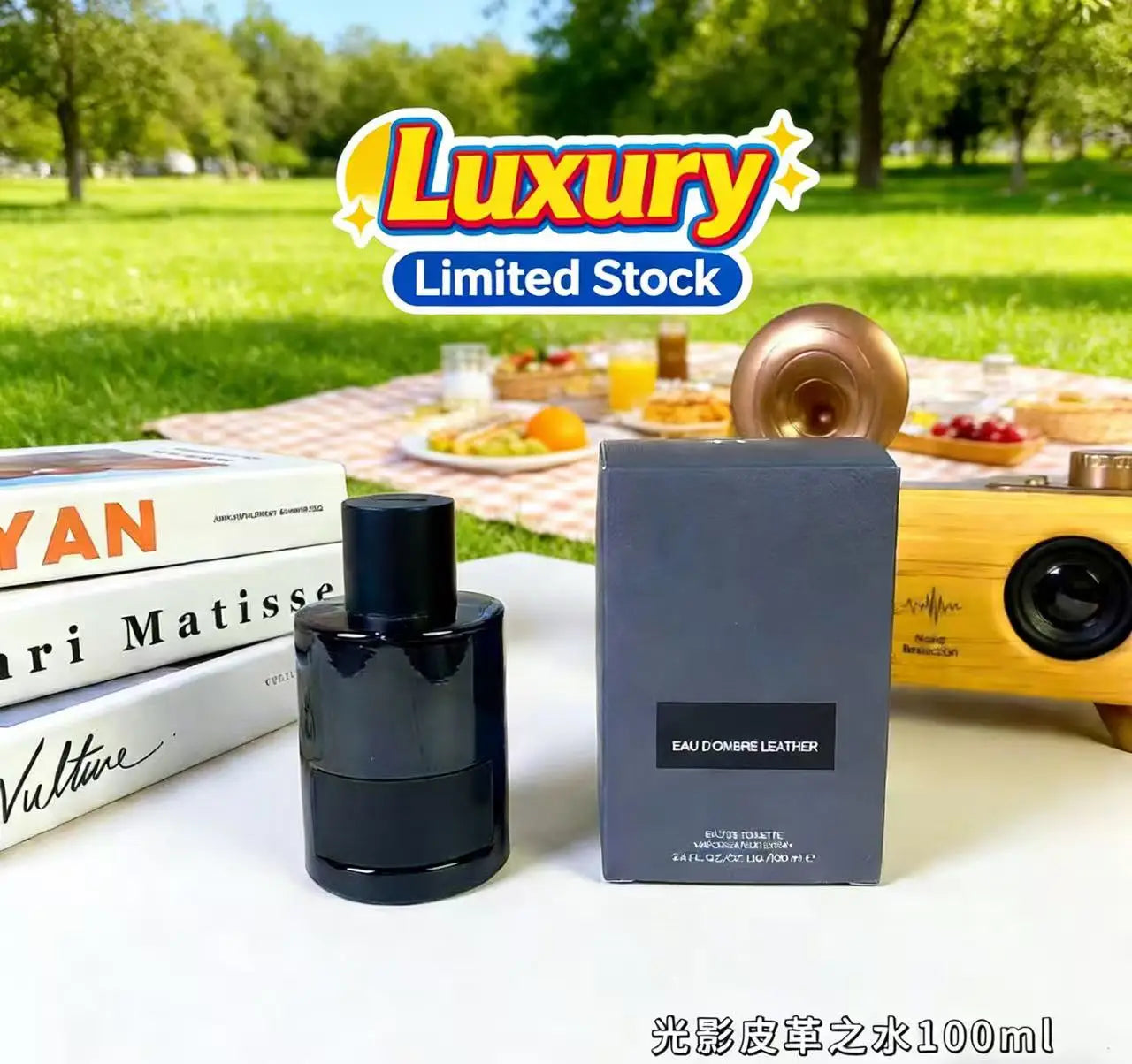 Hot Brand Best Selling 100ml TF Perfume Eau Ombre Leather For Men And Women, Indoor And Outdoor Use Long-lasting Good Scent Secondary image