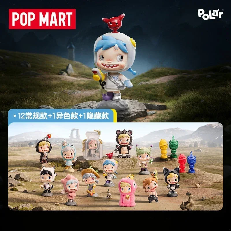 POP MART POLAR Monster Village Series Blind Box - Cute Anime Figure Ornaments Mystery Gift Doll - Original Toys for Collectors
