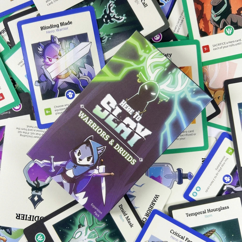 1 or 2 Pcs Newest Here to Slay Card Game from A Strategic Card Game for Teens and Adults Board Game Deck For Chritmas Halloween