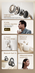 Sanag Z60S Ear Clip on OWS Earphones HiFi Sound Open Ear Earbud Audífonos Bluetooth Wireless Headphones Flash-sale Headsed